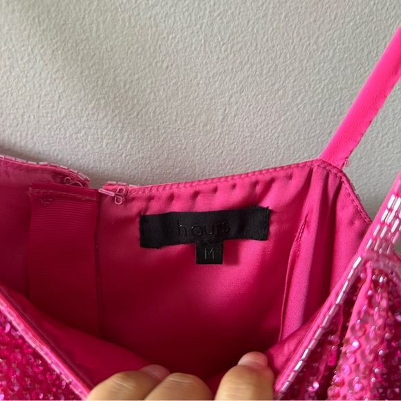 h:ours Juniper Mini Dress in Hot Pink - Picture 9 of 12